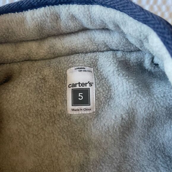 Carter's Kids Boys Girls Sleeveless Navy Blue Jackets Coats Vest Size 5 - Picture 7 of 8